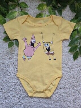 Baby Boy Spongebob Square Pants Onesie (18-24 Months)